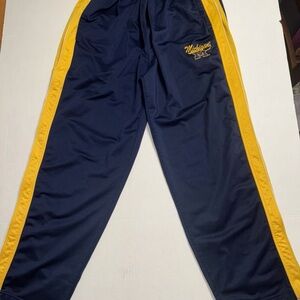 Vintage ProEdge Michigan Wolverines Mens XL Leg Snap Basketball Pants 29 Inseam